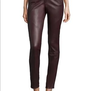 Lafayette 148 Mercer Skinny Nappa Leather Pant
